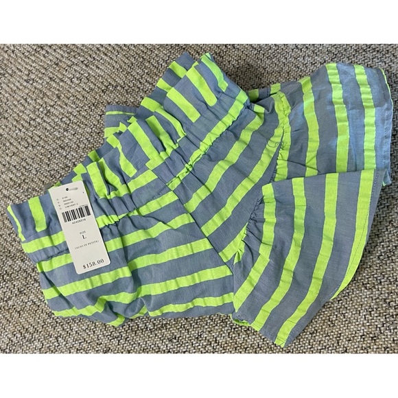 Anthropologie Corey Lynn Calter Neon Striped Off-The-Shoulder Mini Dress NWT L - Picture 12 of 15